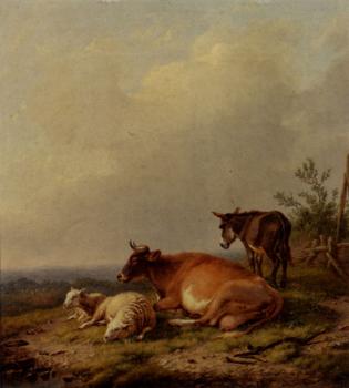 尤金 約瑟夫 維保蓋文 A Cow A Sheep And A Donkey 尤金 約瑟夫 維保蓋文 A Cow A Sheep And A Donkey